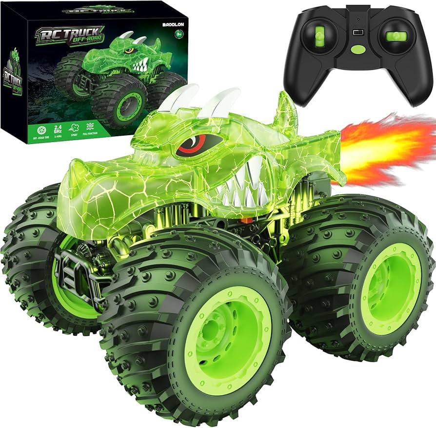Amazon.com: BAODLON RC Monster Trucks Toys for 3 4 5 6 7 8 Years