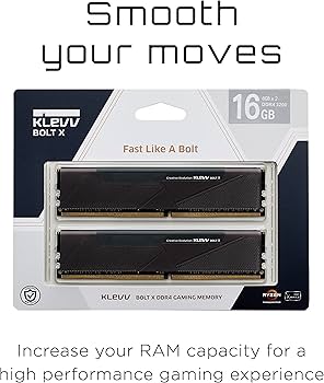 KLEVV Bolt X DDR4 16GB (2x8GB) 3200MHz CL16 1.35V Gaming Desktop