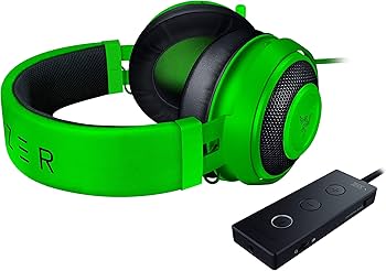 Amazon.co.jp: Razer Kraken Green ゲーミングヘッドセット + THX USB