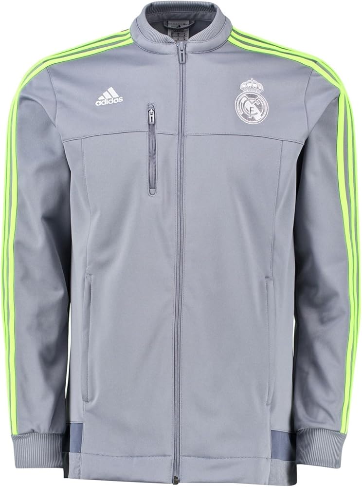 adidas 2015/16 Real Madrid CF Anthem Jacket Grey : Amazon.de: Fashion