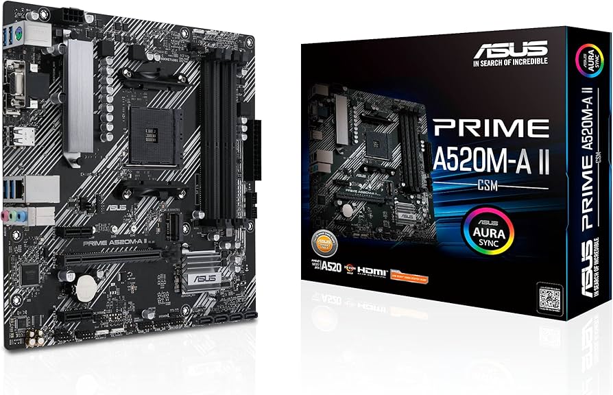 Amazon.com: ASUS Prime A520M-A II/CSM AMD AM4(3rd Gen Ryzen