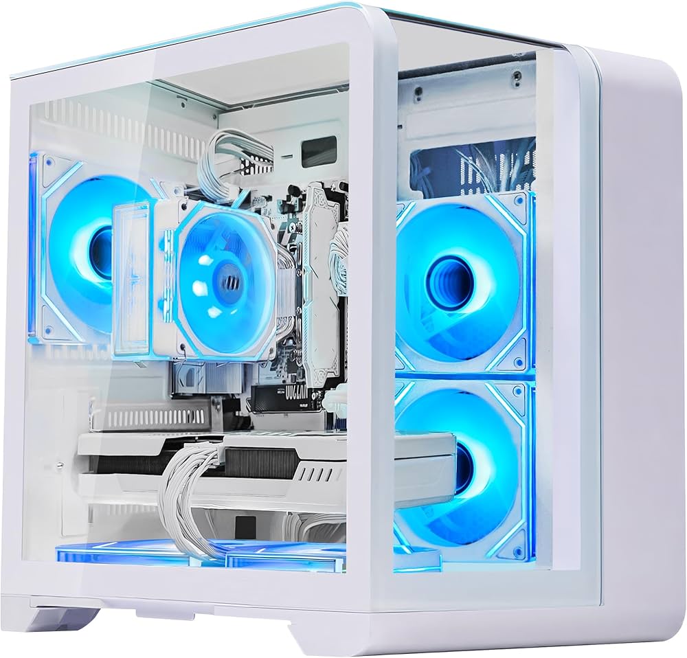 Amazon.co.jp: 純白モデル ゲーミングデスクトップパソコン - AMD