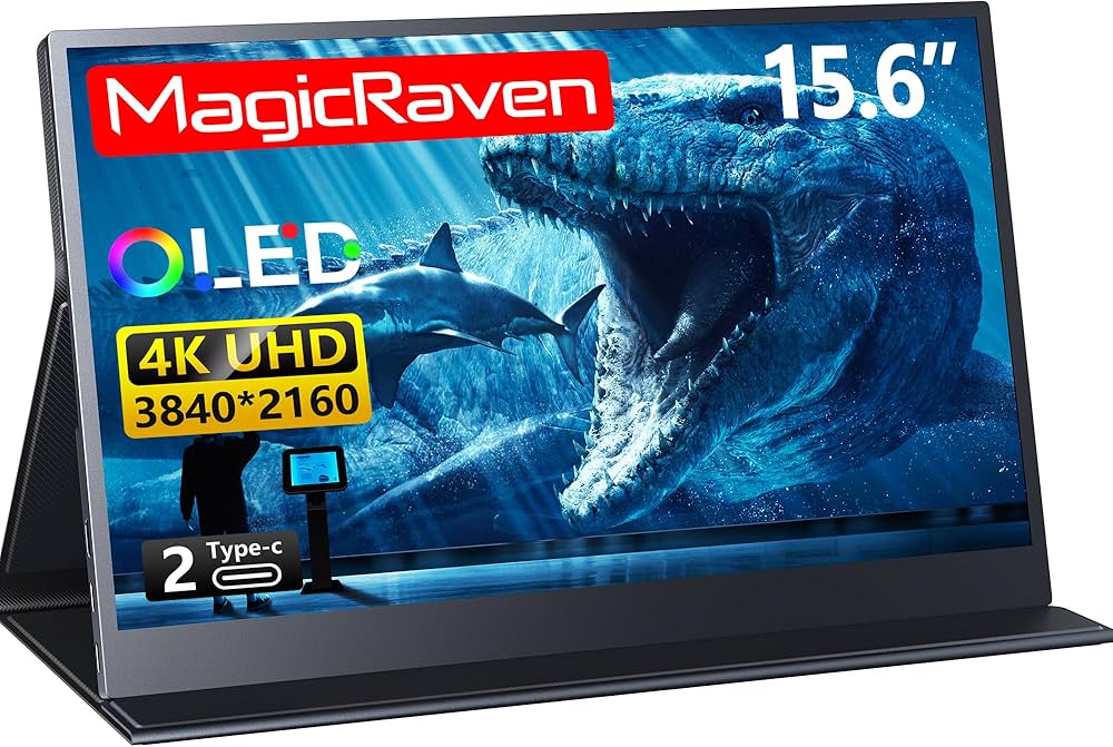 Amazon.co.jp: MAGICRAVEN モバイルモニター 4k 有機EL 15.6インチ