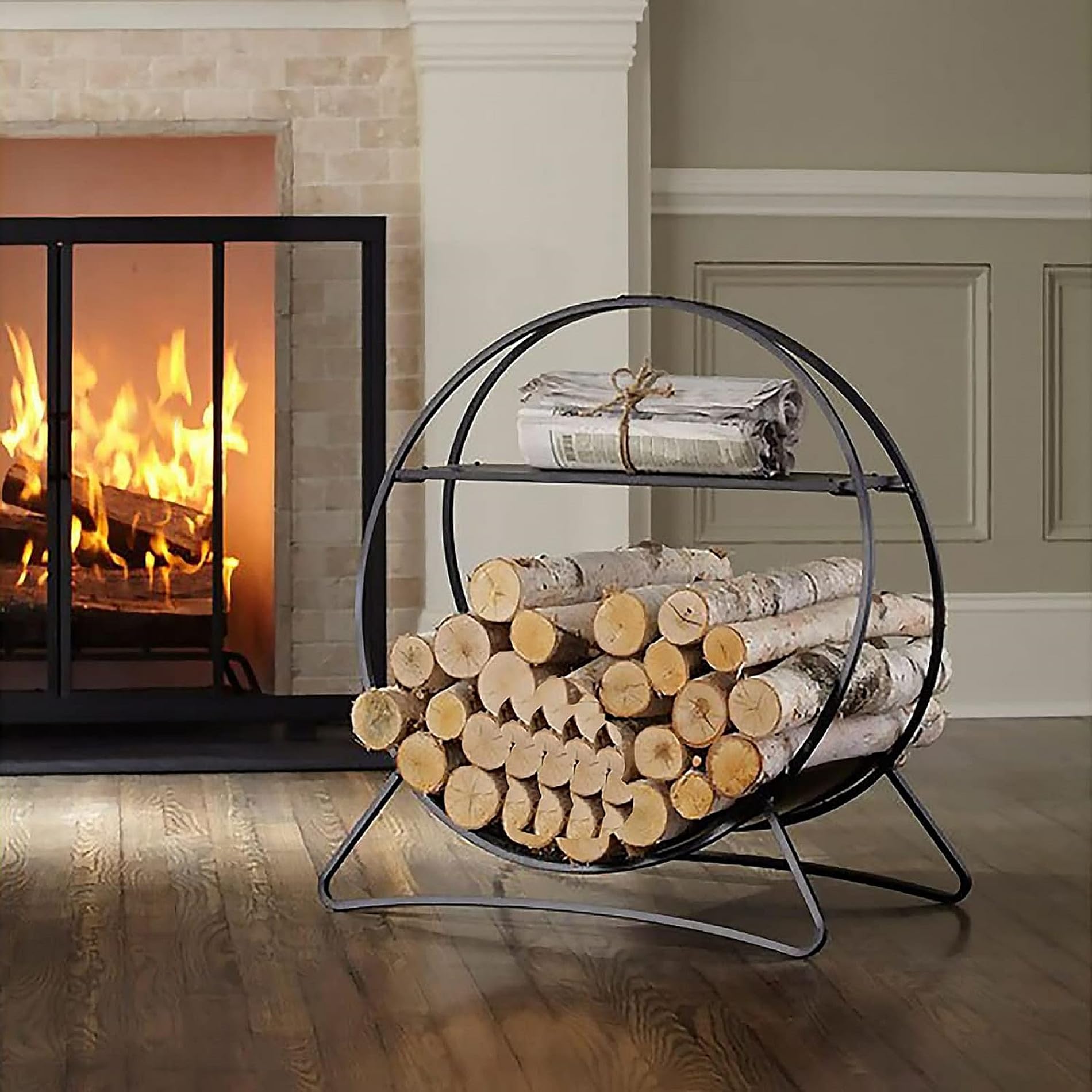 Amazon | 薪ストッカー 薪棚 薪ラック 薪ストーブグッズ 薪置き棚 薪