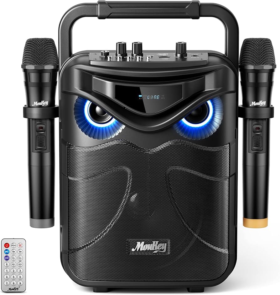 Amazon.co.jp: Moukey ワイヤレスマイク スピーカーセット PAセット