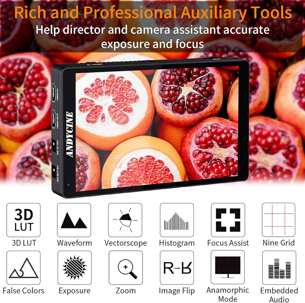 Amazon | ANDYCINE C7 Lite 7インチ タッチ式 フィールドモニター 『3