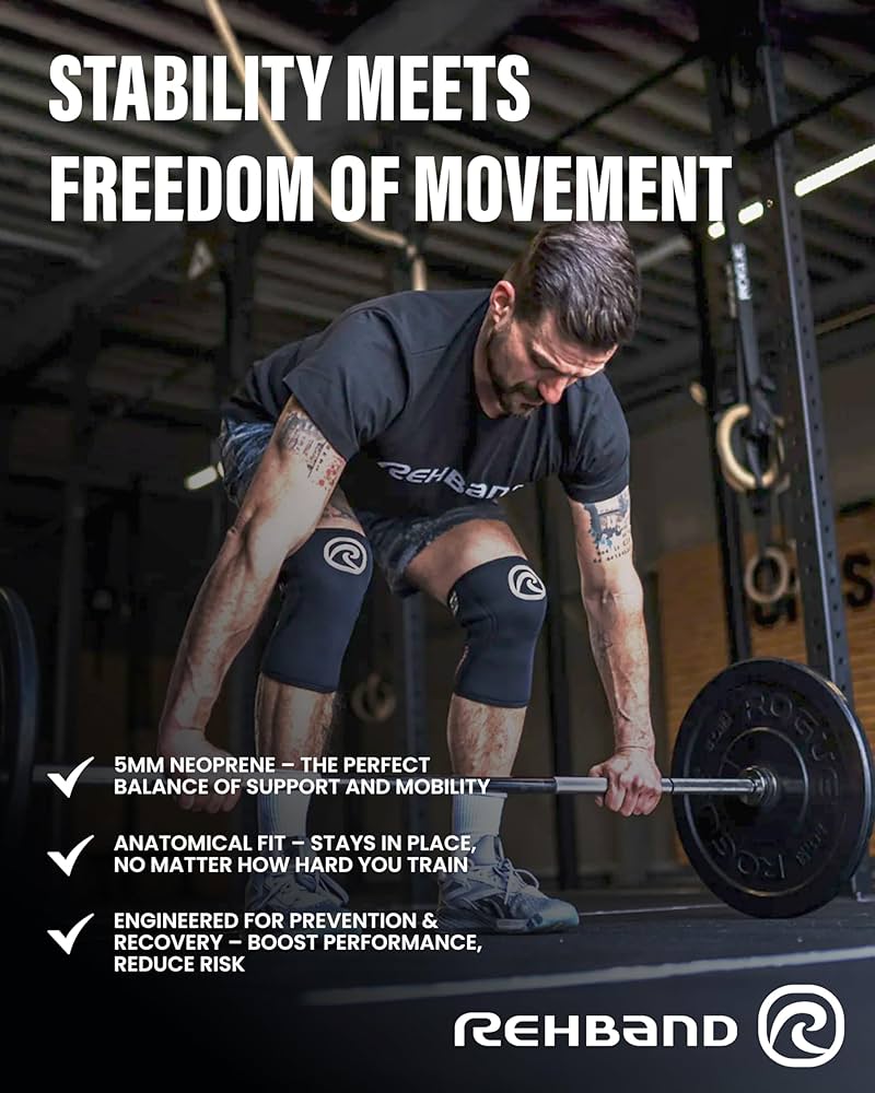 Amazon.com: Rehband 5mm Knee Sleeves for Functional Training