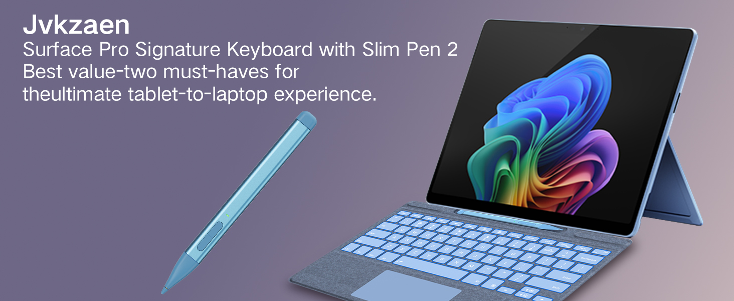 Amazon.com: JvKzaen Surface Pro 9 Keyboard with Slim Pen