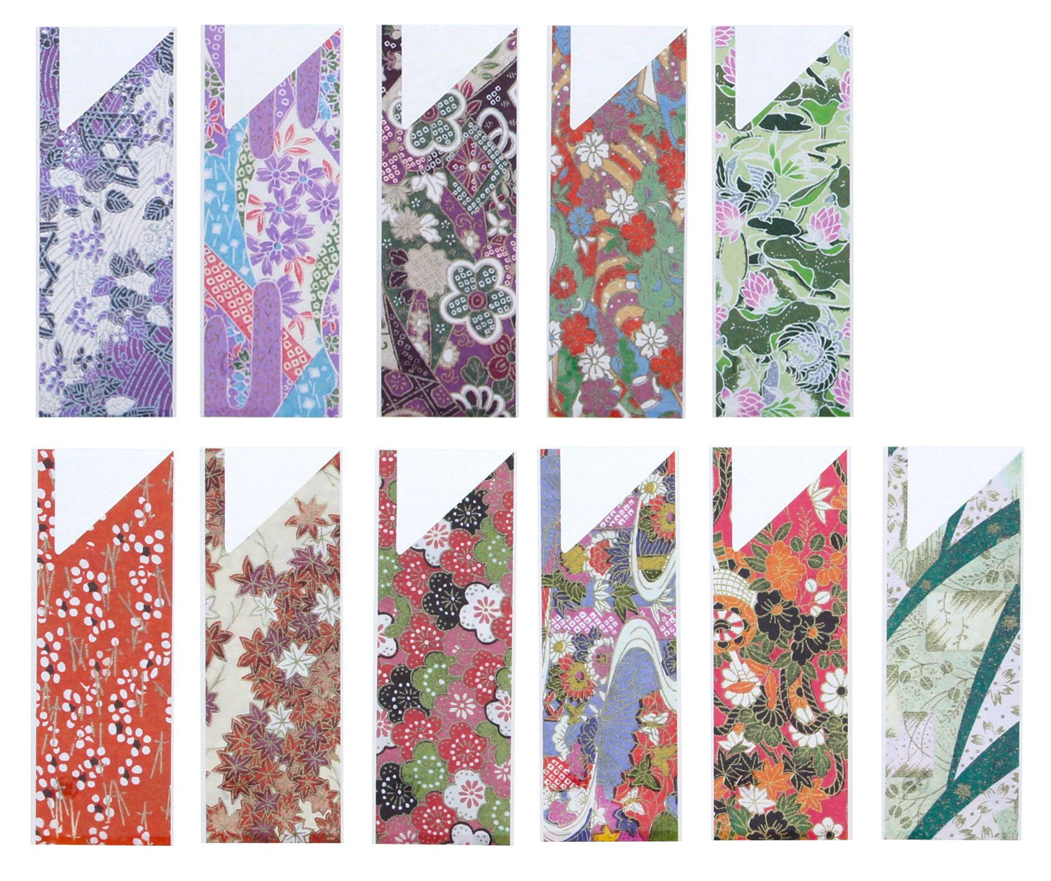 Amazon.co.jp: 大黒工業 箸袋 友禅 11柄アソート 3.5×9.7cm 業務用