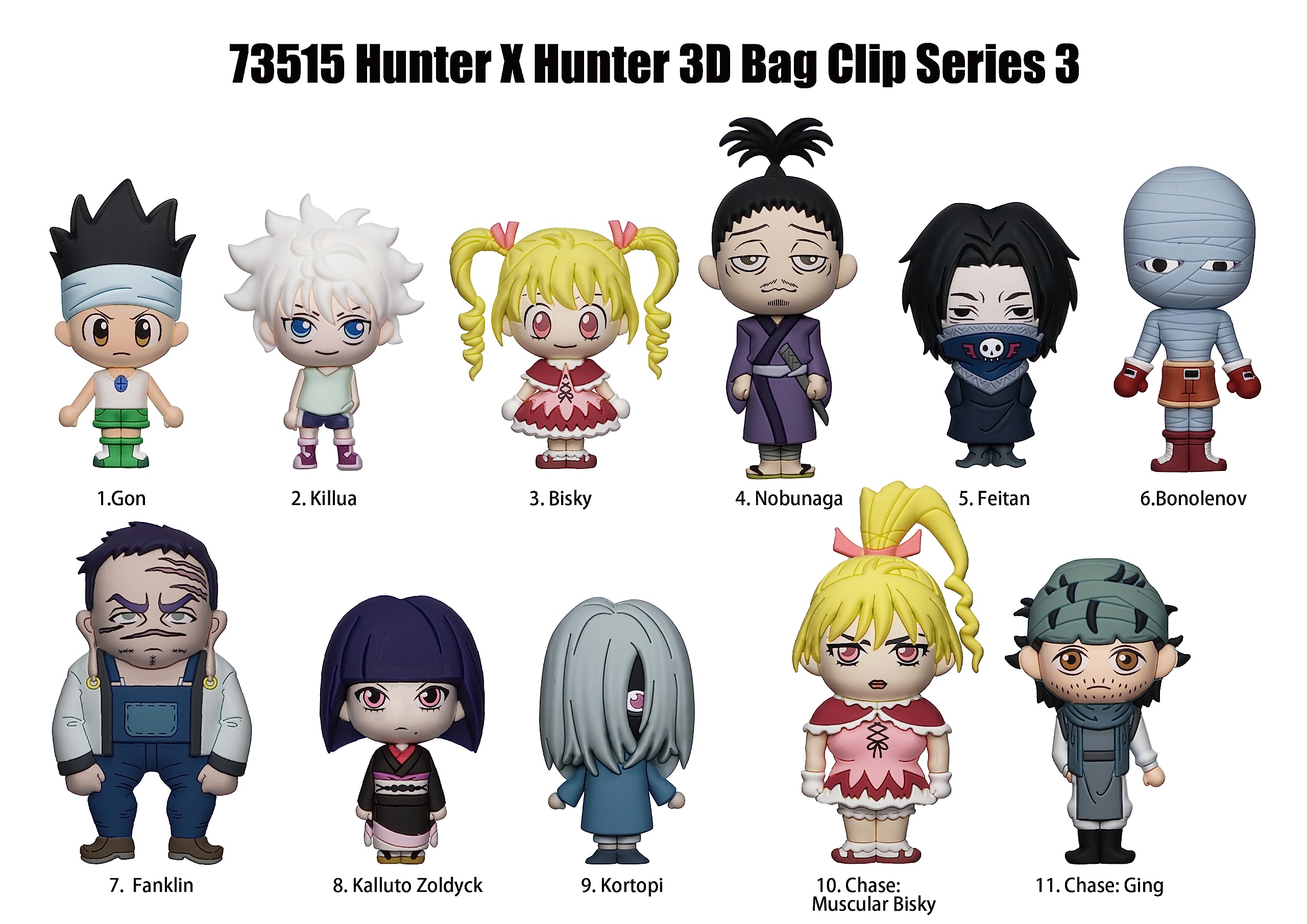 Amazon.com: Hunter X Hunter 3D Foam Bag Clip Series 3 : Beauty