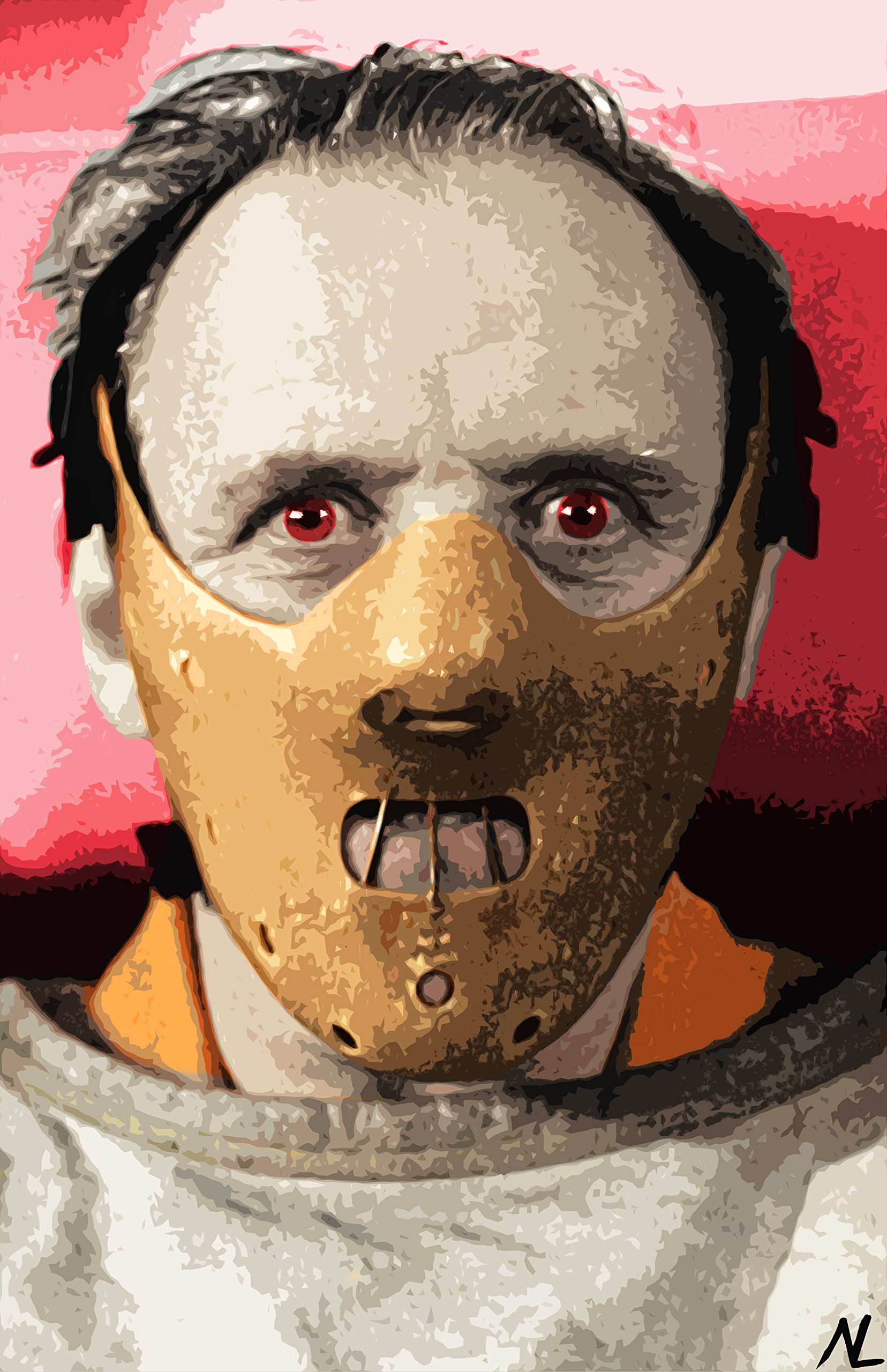 Amazon.com: Hannibal Lecter Pop Art Illustration #3 - Silence of
