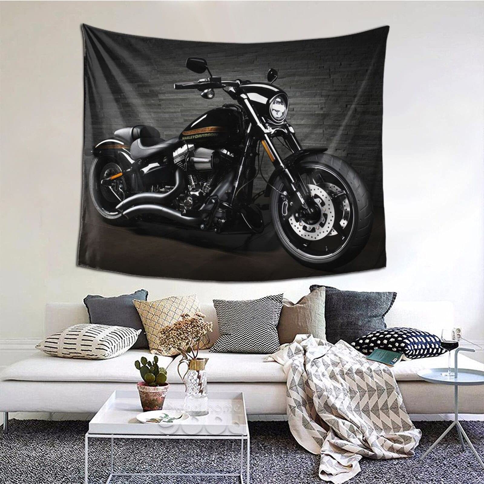 Amazon.co.jp: ハーレー ダビッドソン バイク タペストリー おしゃれ