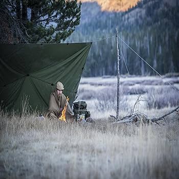 Amazon | Helikon-Tex Supertarp Pencott ワイルドウッド、ブッシュ