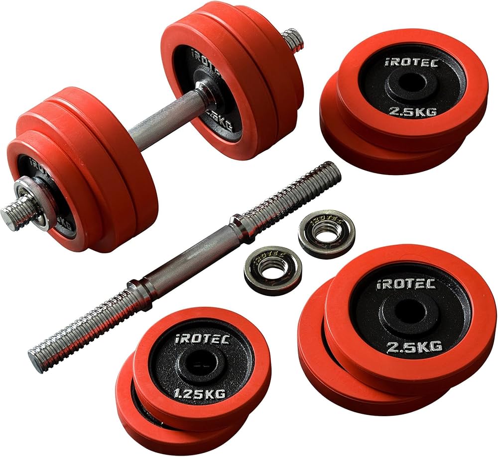 Amazon | IROTEC（アイロテック）ラバー ダンベル 30KG セット 片手