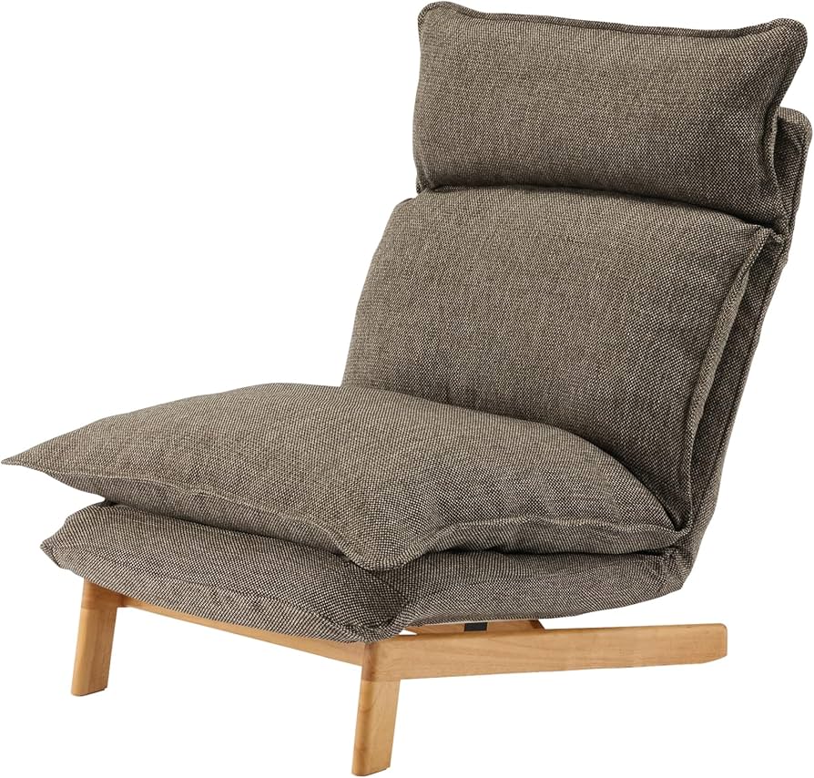 Amazon｜無印良品 ハイバックリクライニングソファ ブラウン 幅74×奥行