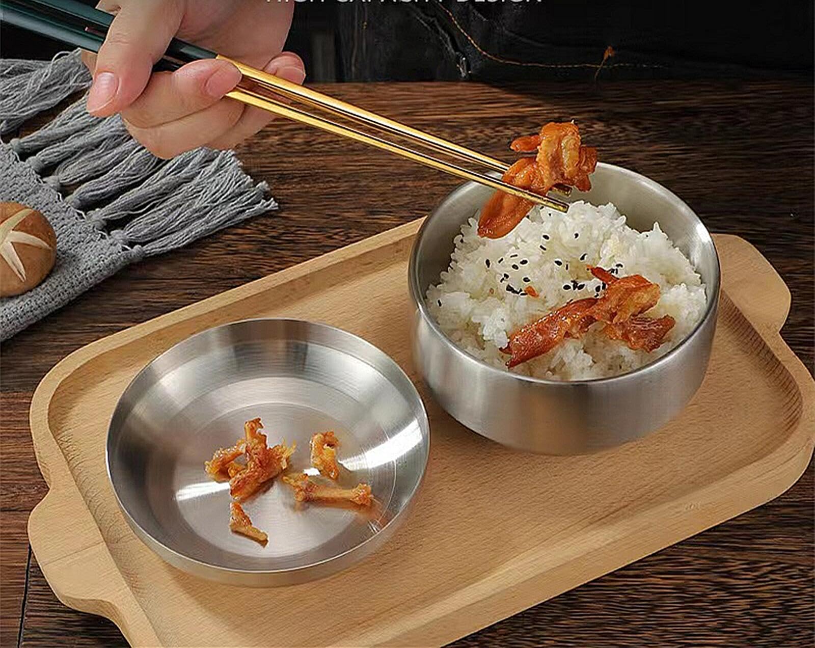 Amazon.co.jp: niubpulse スープボウル 麺丼 飯碗 ステンレス鋼韓国丼