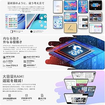 Amazon.co.jp: タブレット 12インチ TECLAST ArtPad Pro Helio G99