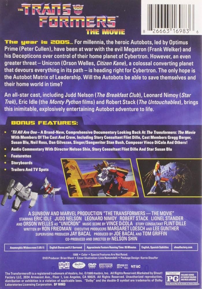 Amazon.com: The Transformers: The Movie - 30th Anniversary Edition