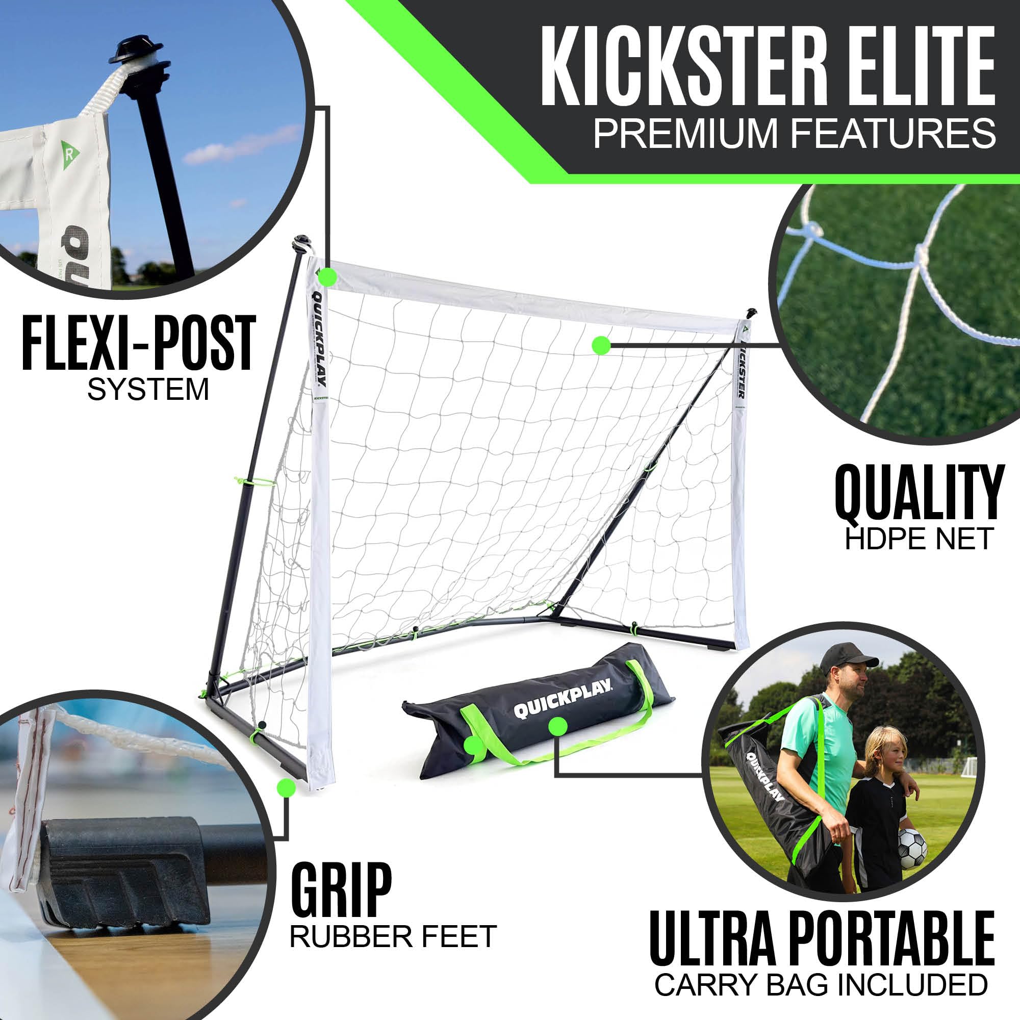Amazon.co.jp: QUICKPLAY Kickster Elite 6 x 4 Feet Portable Soccer