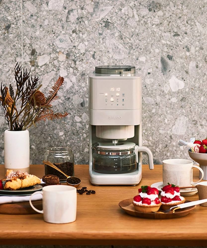 新品未使用❗️BRUNO コンパクトミル付きコーヒーメーカー グレージュ
