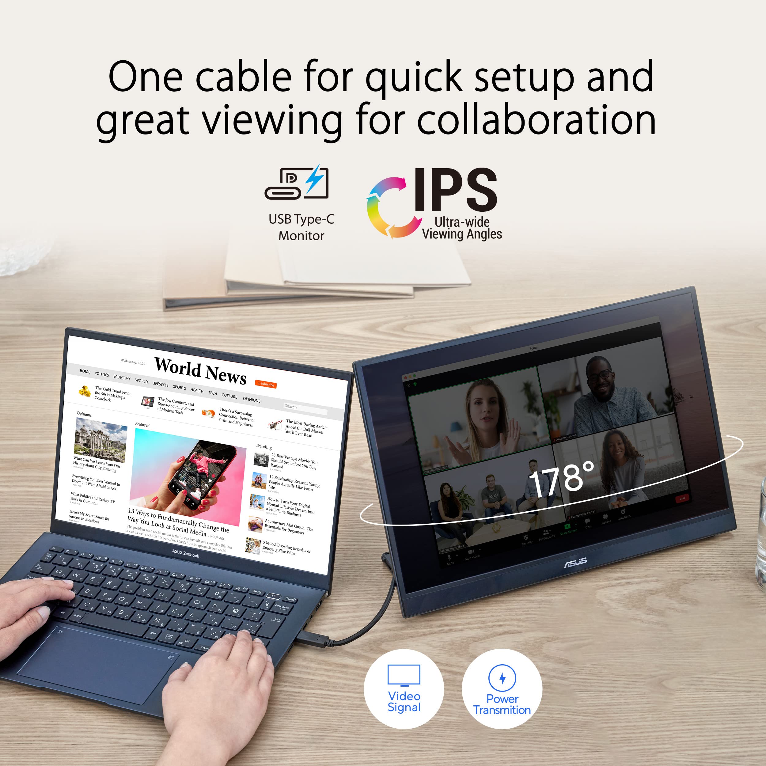 Amazon.co.jp: ASUS ポータブルモニター ZenScreen MB16QHG 16インチ