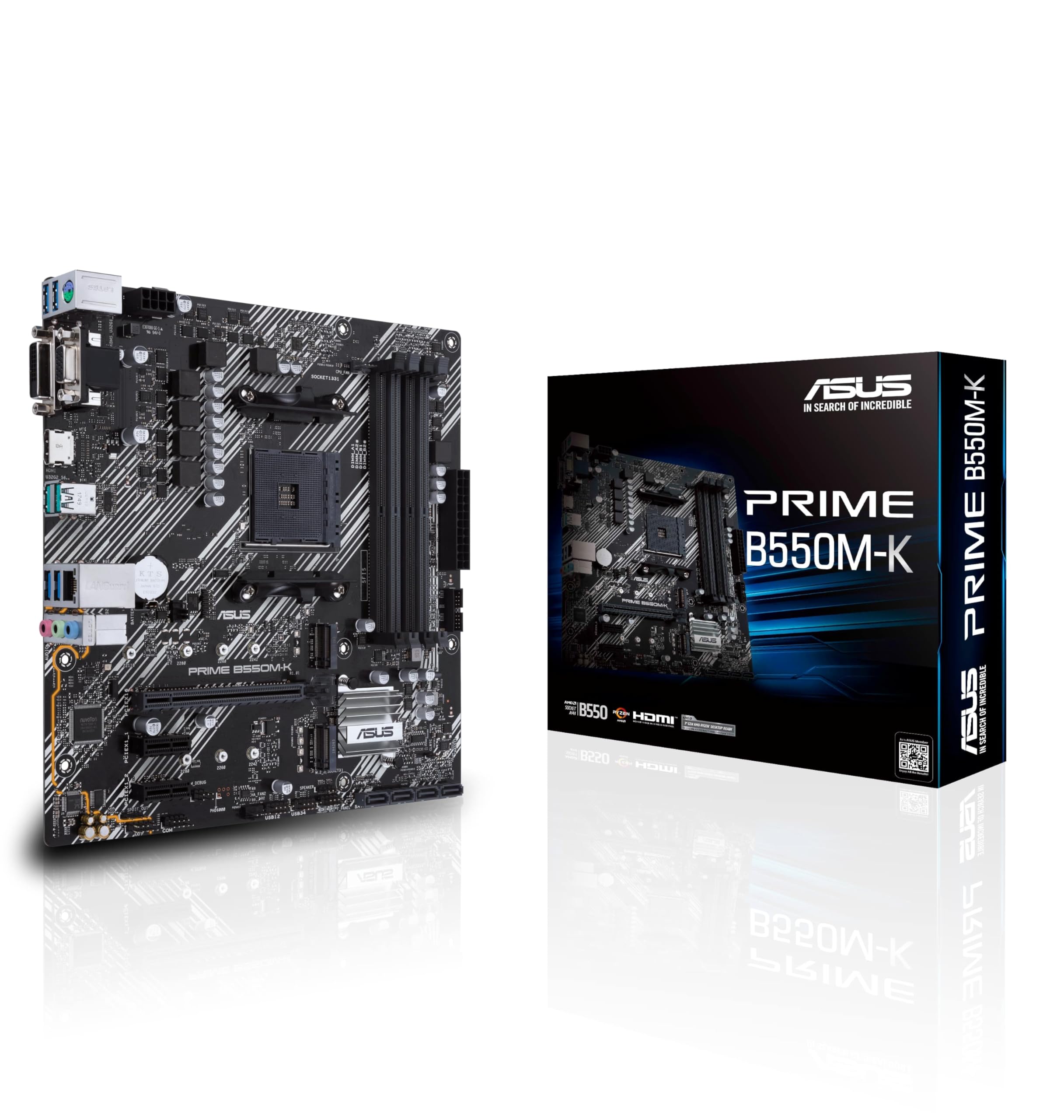 Amazon.co.jp: ASUS Prime B550M-K AMD B550 (Ryzen AM4), dual M.2
