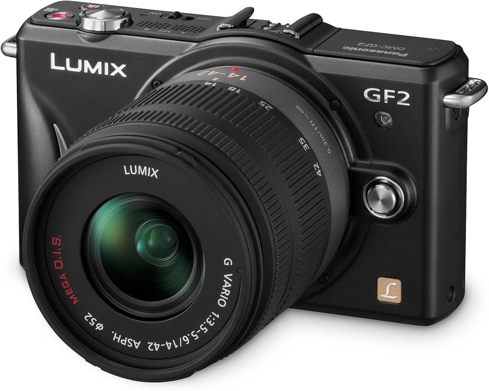 Panasonic Lumix GF2 Digital Camera with 14mm & 14-42mm Lenses