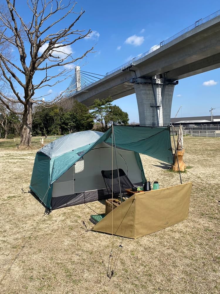 Amazon.co.jp: DUCKNOT ハンティングドーム 2P テント 2人用 煙突穴