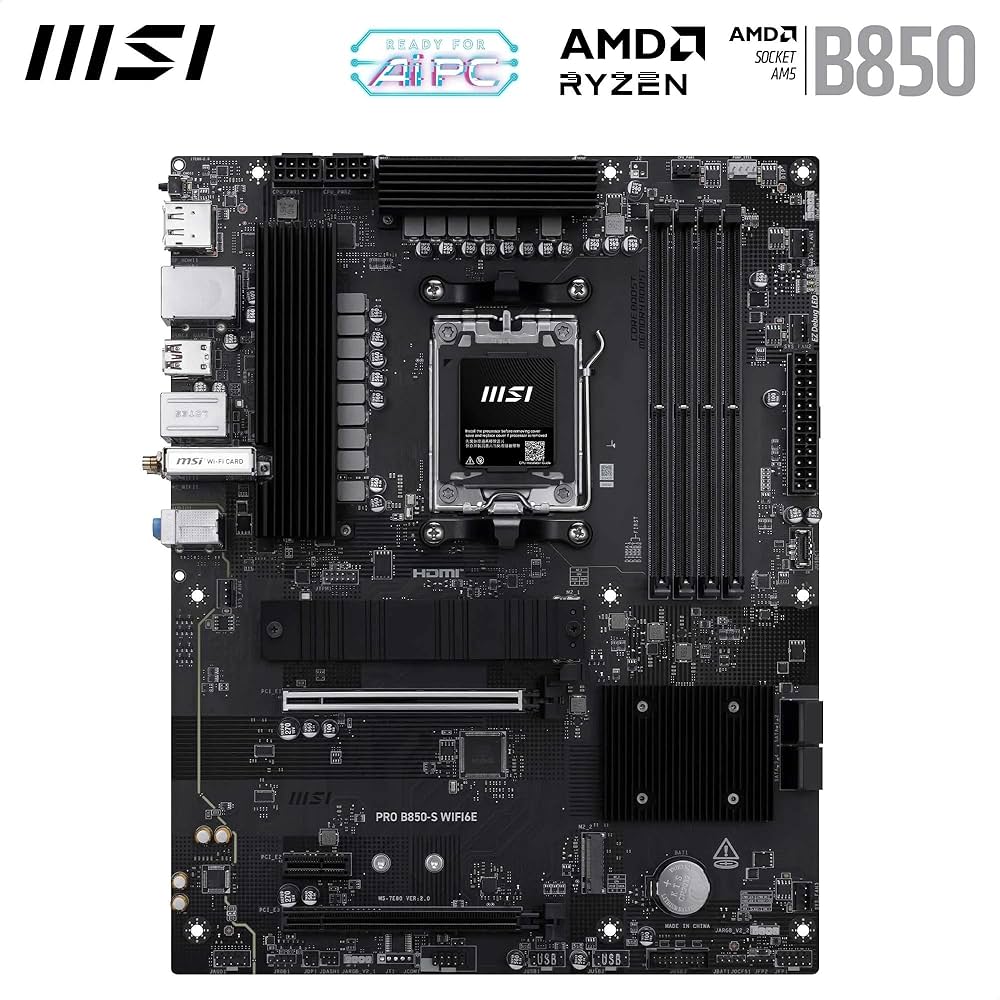 Amazon | MSI PRO B850-S WIFI6E ATX マザーボード MB6802 | MSI