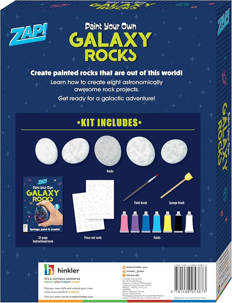 Zap! Paint Your Own Galaxy Rocks (Zap! Extra) : Pty Ltd, Hinkler