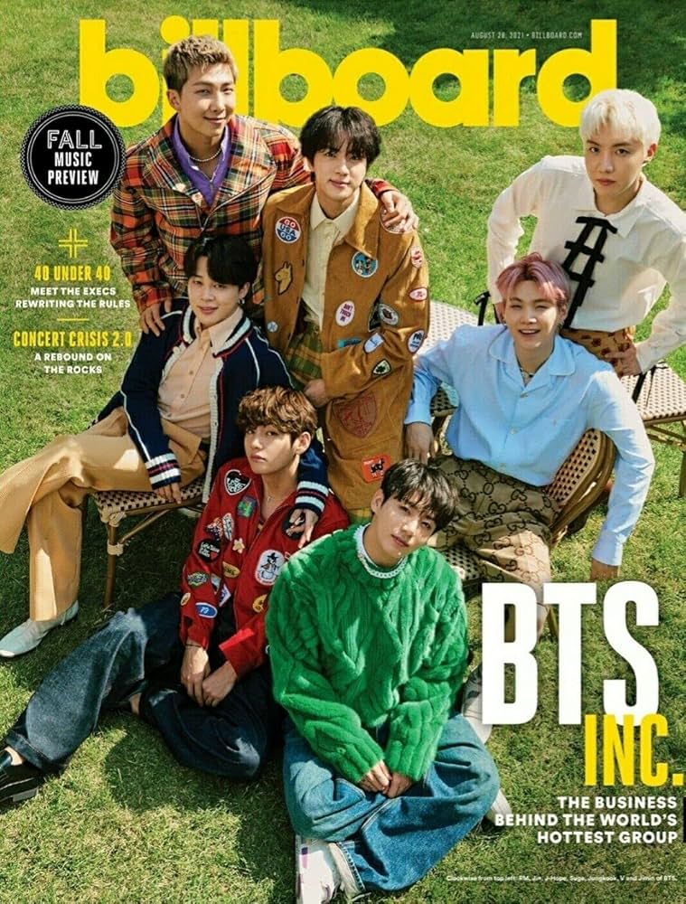 Billboard Magazine (August 28, 2021) BTS Cover V J-Hope Jimin