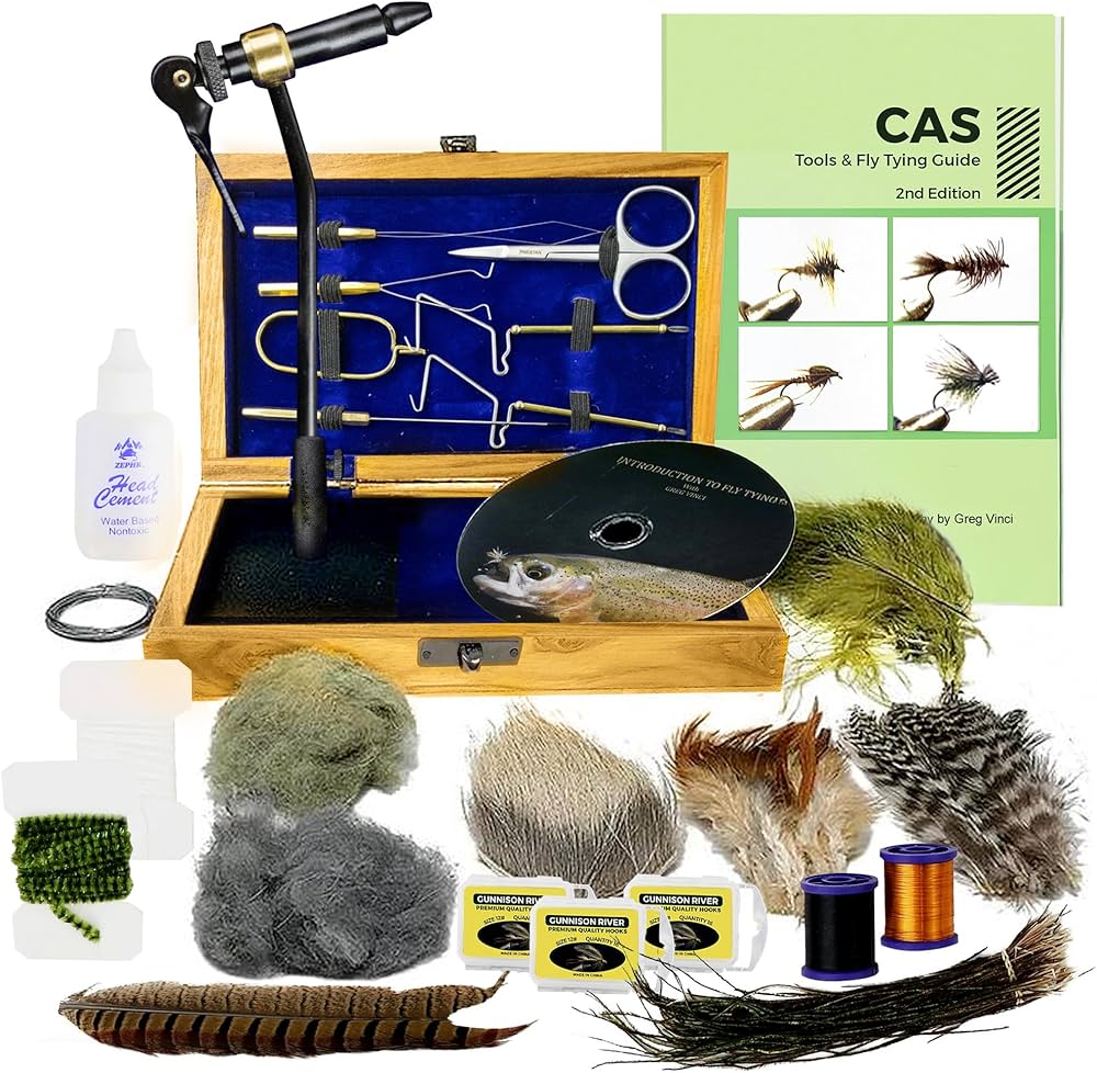 Amazon | Creative Angler フライタイイング標準ツールキット 木製