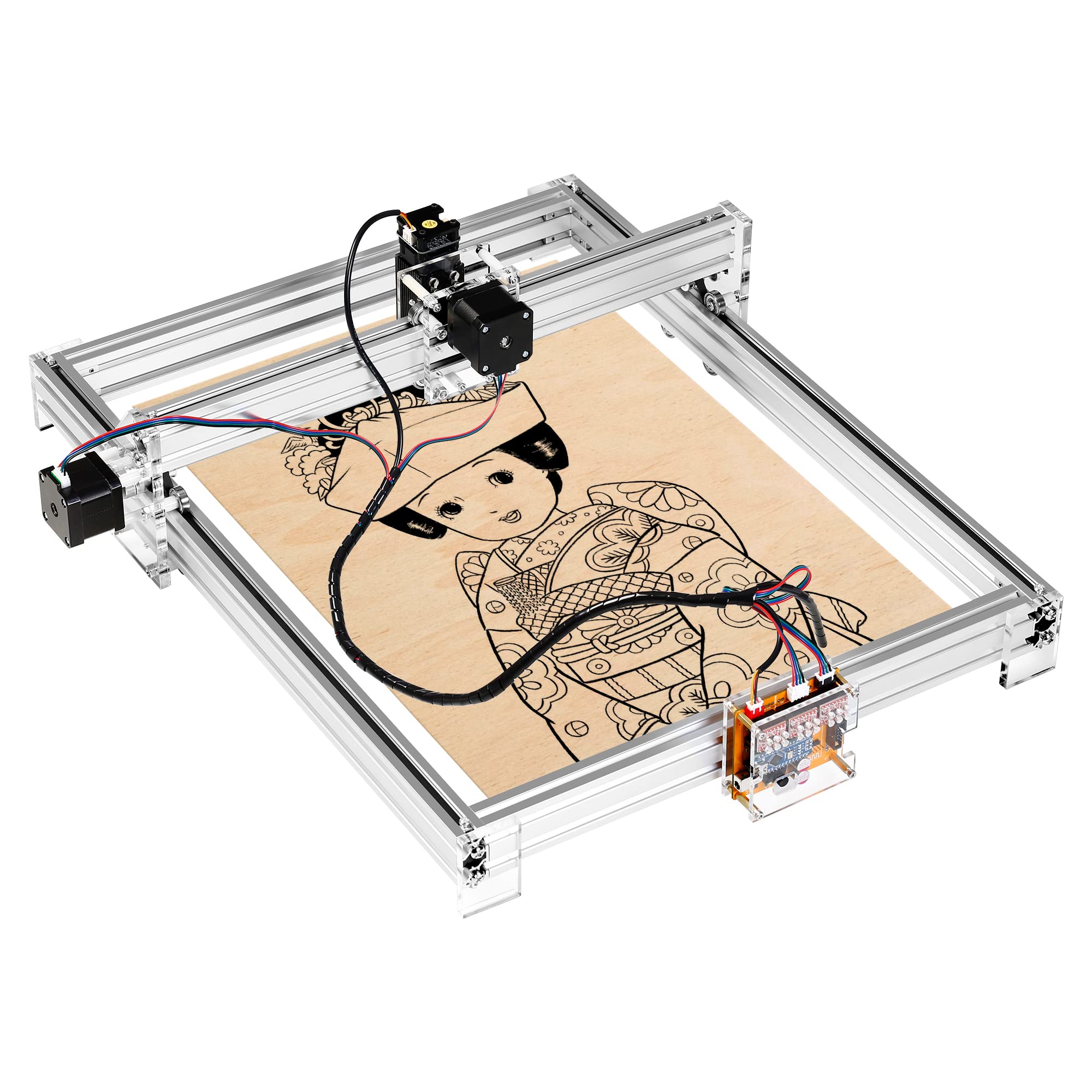 Amazon | 彫刻機 パワー加工機 500mw モジュール彫刻機 刻印機 高精度