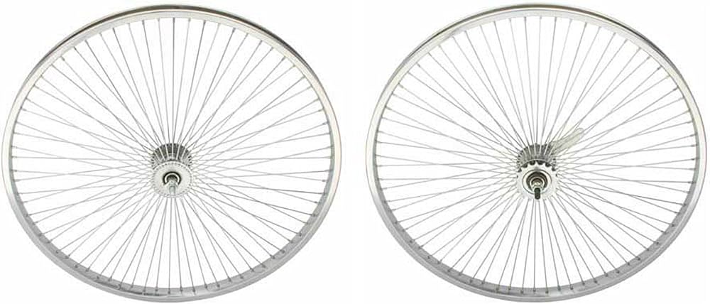 Amazon | クロム 26インチ 144スポークホイールセット 前後コースター
