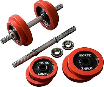 Amazon | IROTEC(アイロテック) ラバー ダンベル20KGセット（片手10kg