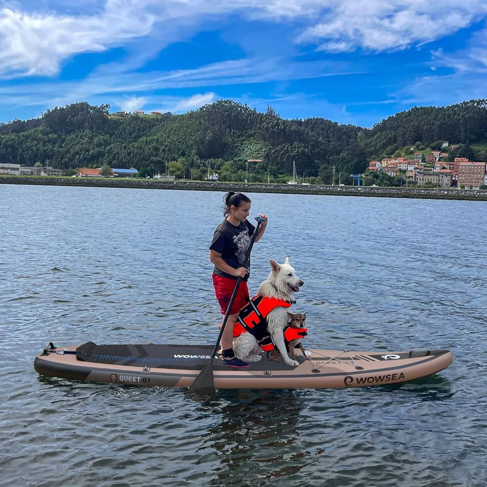 Amazon | WOWSEA Q1インフレータブルパドルボード, 耐久性のある安定