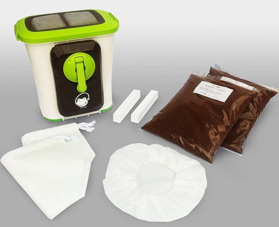 Amazon｜エコクリーン 家庭用 生ごみ処理機 自然にカエル S 基本セット