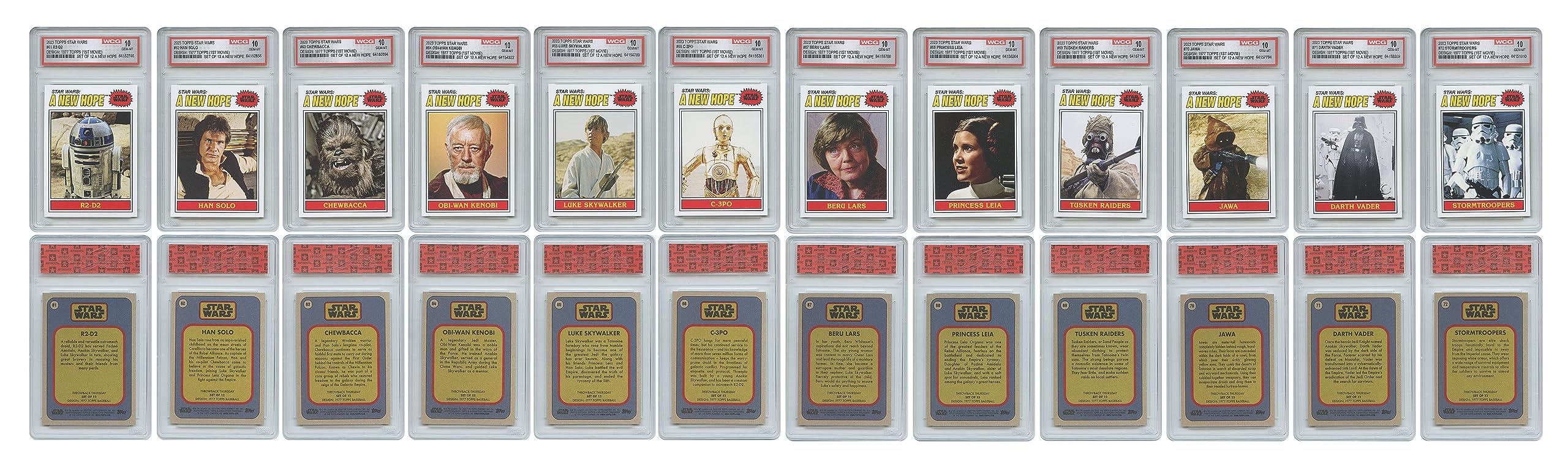 Amazon.com: Star Wars Topps Cards 1977 Design Topps Edition Rare
