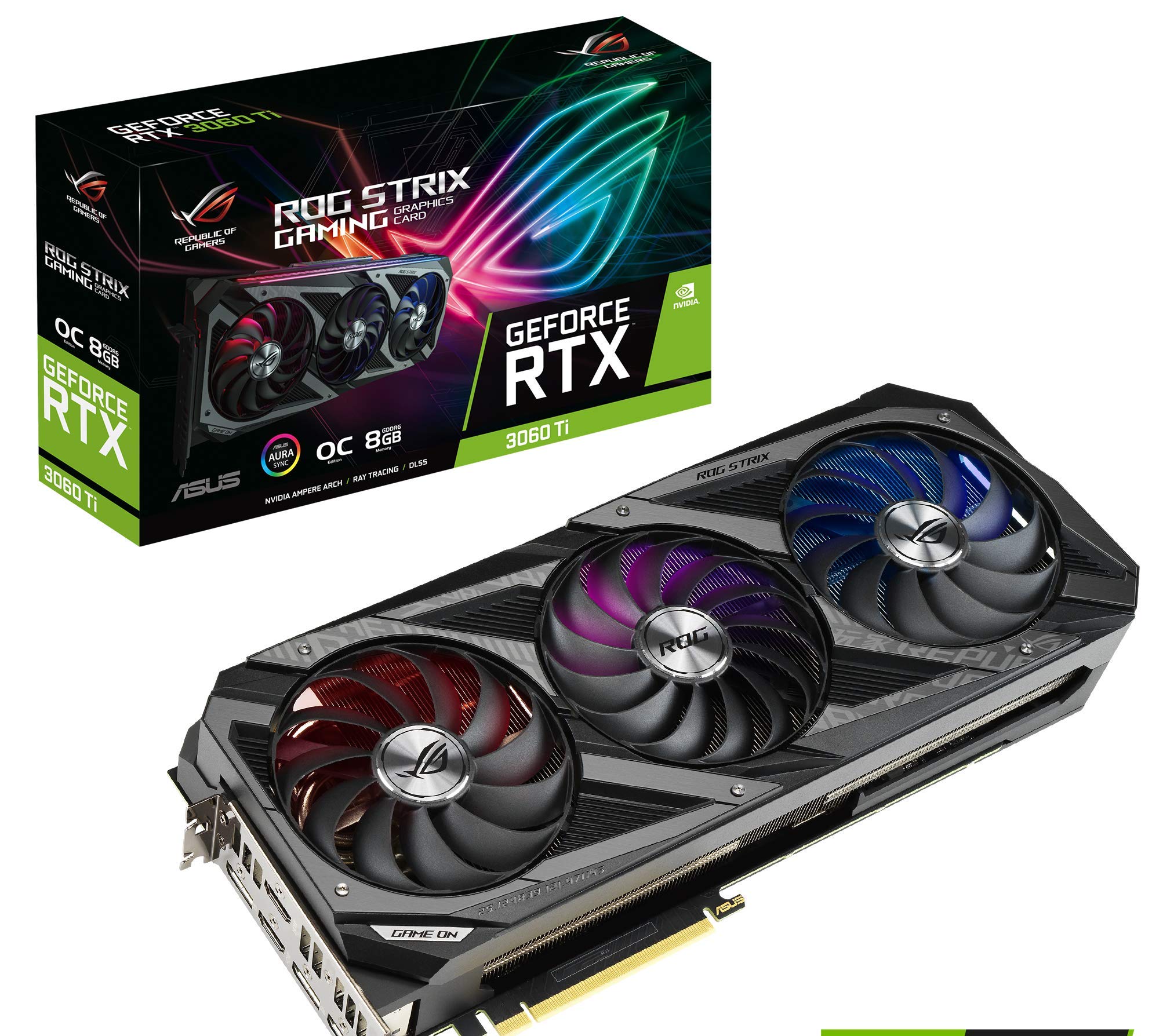 Amazon.com: ASUS ROG Strix NVIDIA GeForce RTX 3060 Ti OC Edition