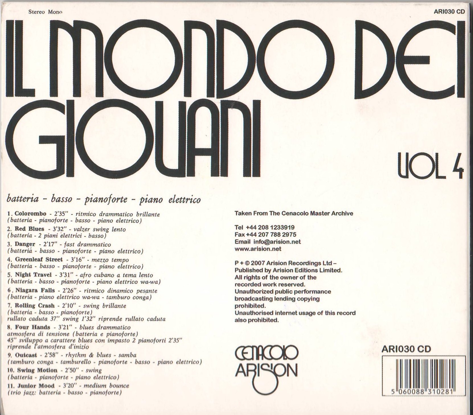 洋楽 LP Max Rocci & His Friends IL MONDO DEI Max Rocci & His