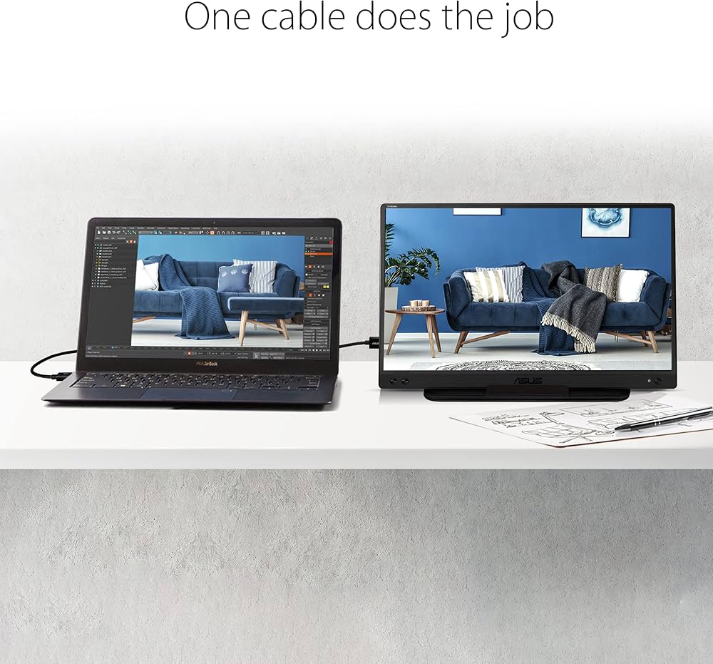 Amazon.co.jp: ASUS ZenScreen MB166C ポータブルUSBモニター [AU