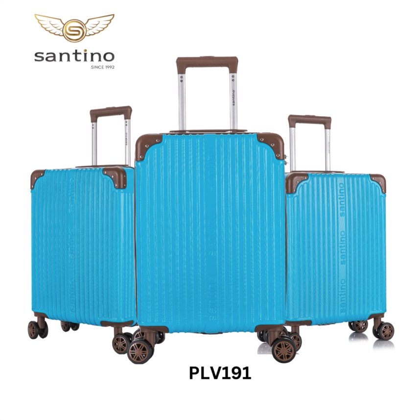 Mala de Bordo Palazzio 4 Rodas 360º Santino P APLV191P (Azul