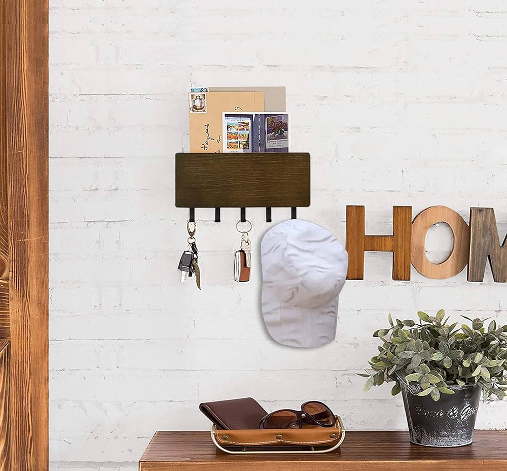 GROVEMADE (Wood Catch-All) 壁掛け収納（鍵フック付き） GROVEMADE