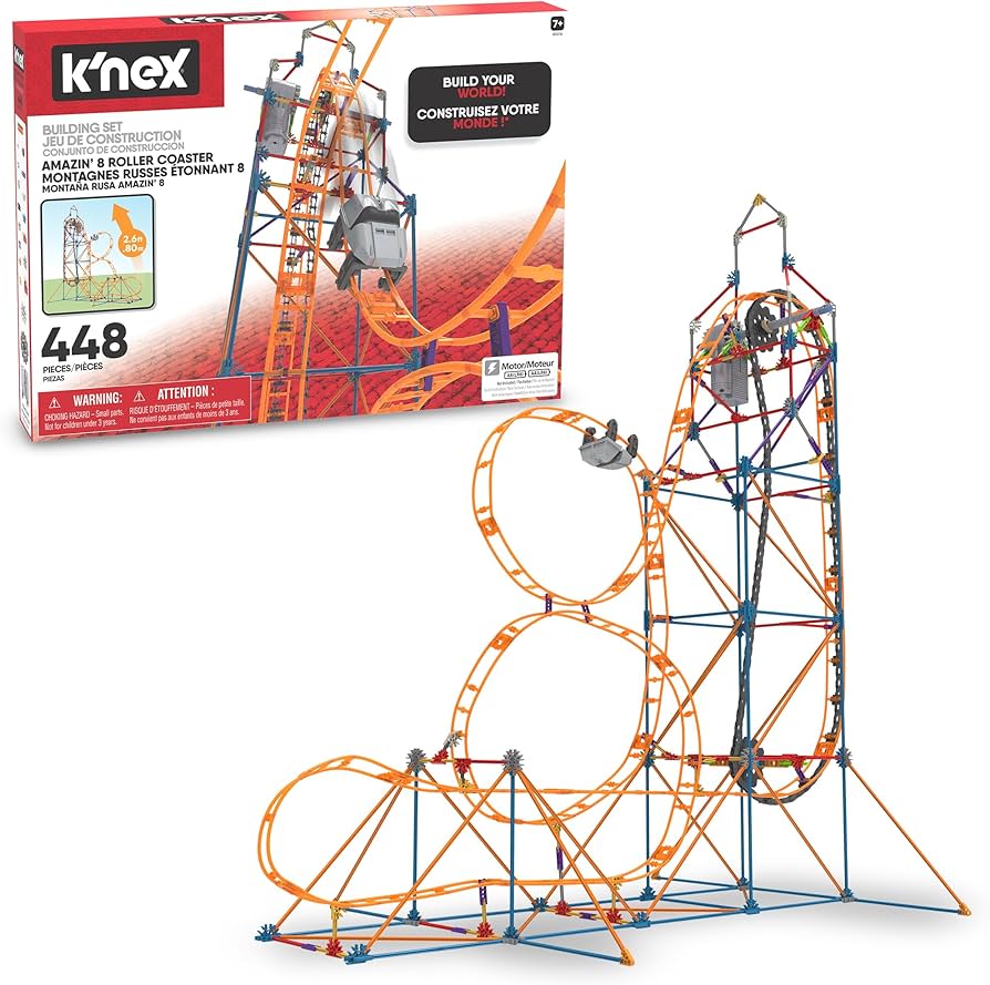 Amazon.com: K'NEX - Amazin' 8 Coaster ‚ STEM Building Set, Kid