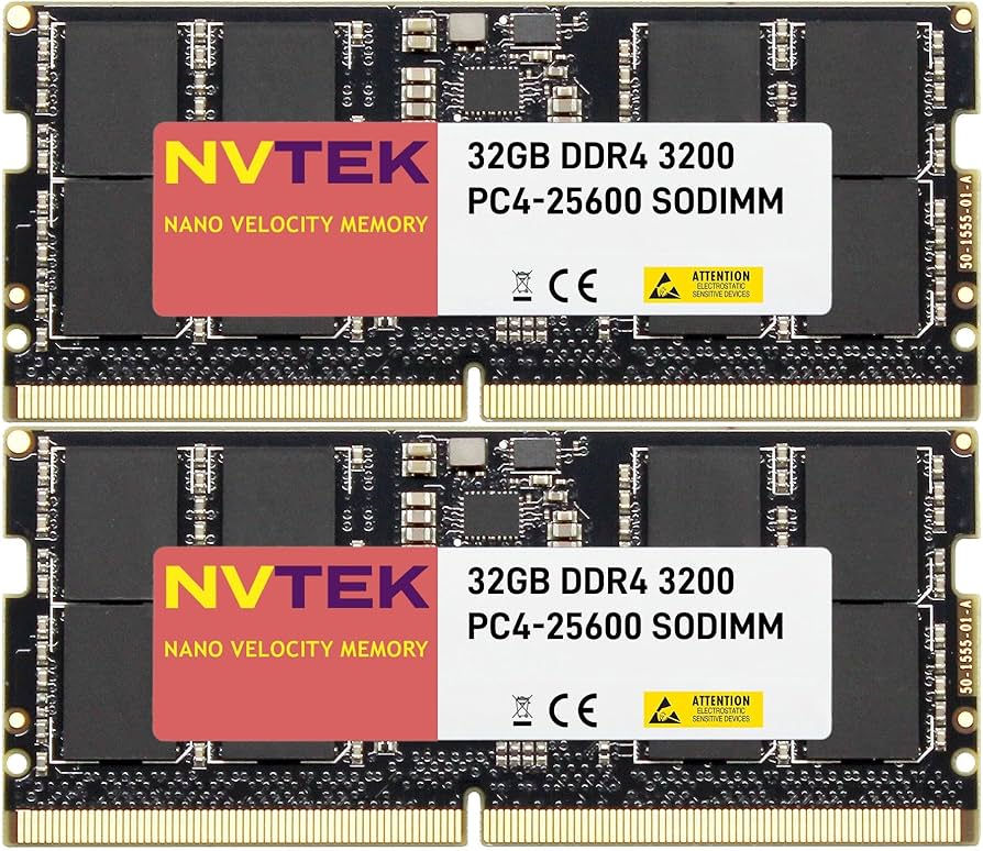 Amazon.co.jp: NVTEK 64GB (2x32GB) DDR4-3200 PC4-25600 SODIMM