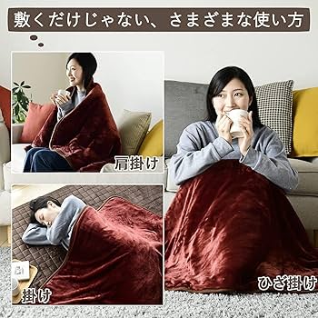 Amazon | [山善] 電気毛布 敷き 電気敷毛布 ホカロン 140×80cm