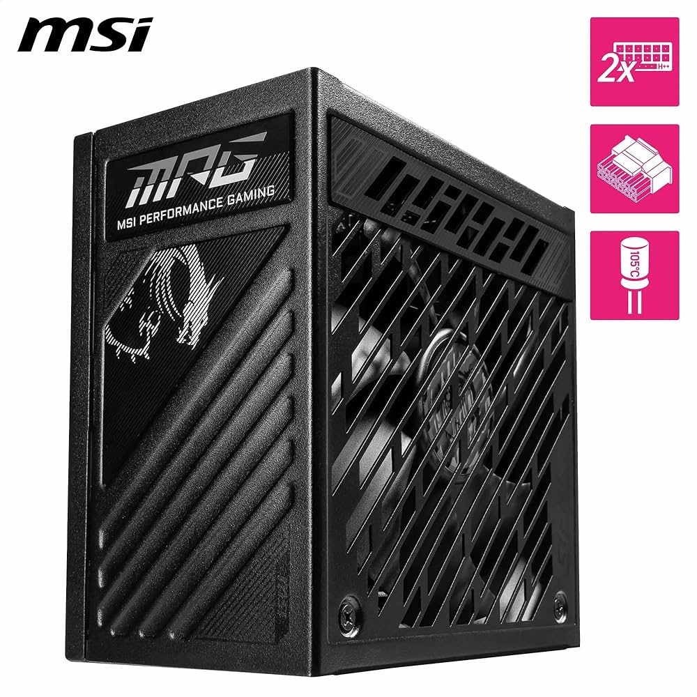 Amazon | MSI MPG A1000GS PCIE5 PC電源ユニット 1000W ATX3.1/PCIe