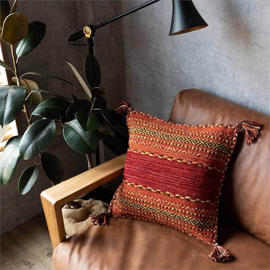 Amazon.co.jp: サヤンサヤン クッションカバー 手織り インド キリム