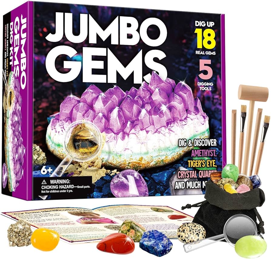 Amazon | 宝石発掘キット おもちゃ 宝石 水晶発見 宝石 発掘 | 岩石