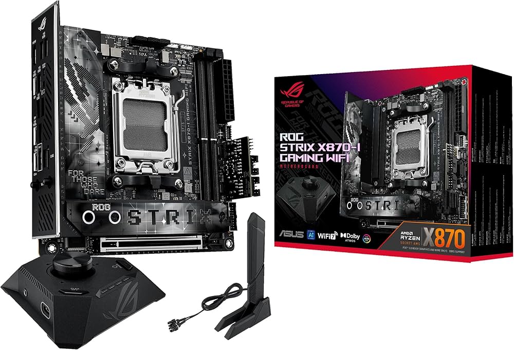Amazon | ASUS ROG STRIX X870-I GAMING WIFI AMD AM5 X870 Mini ITX